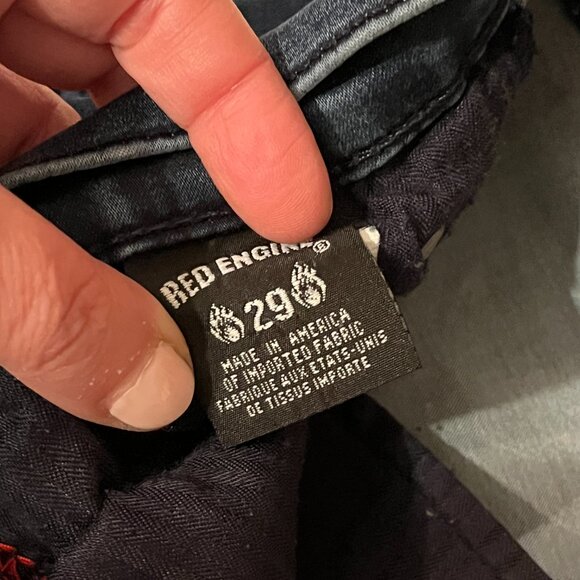 Red Engine Vintage Original Denim Jeans Size 29 💗 - Picture 5 of 16